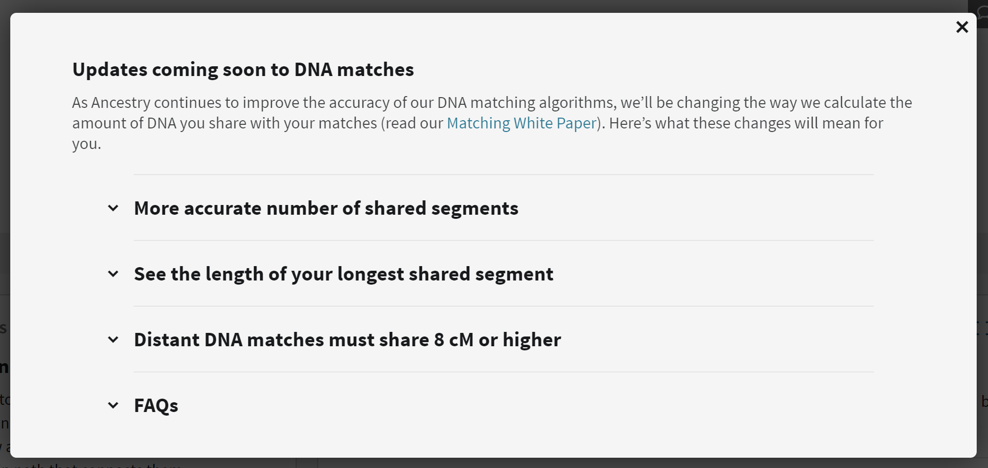 Notice: Ancestry.com’s Update Will Remove Some DNA Matches – Dana Leeds